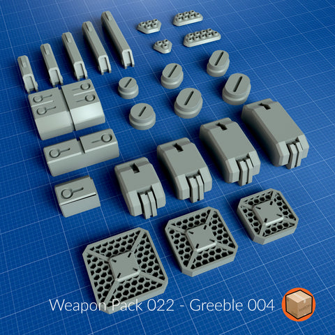 LootBOX+ Weapon Pack 022 Greeble 004