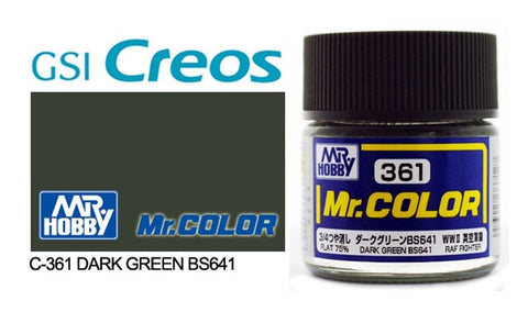 Mr. Color C361 75% Flat Dark Green (BS641) 10ml