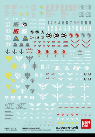 GD-107 HG Gundam UC 1 Decals