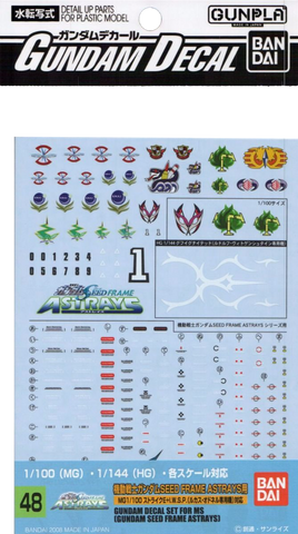 GD-48 MG Gundam Seed Astray Multiuse Decals