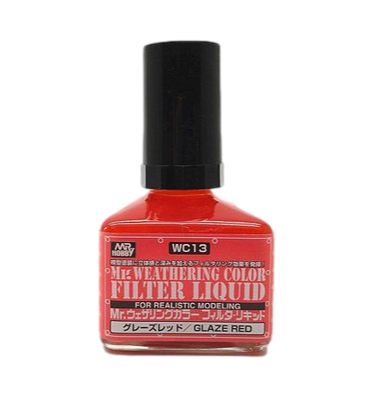 Mr. Weathering Filter Liquid Glaze Red