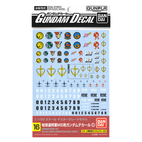 GD-16 MG EFSF Decals