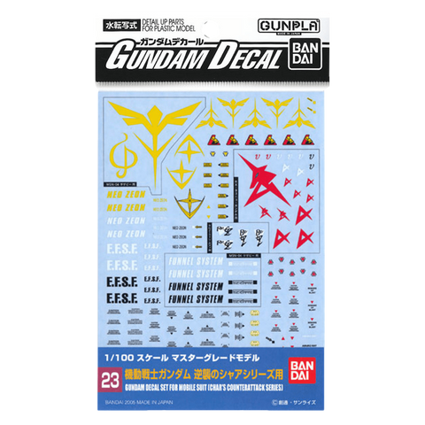 GD-23 MG Char's Counterattack Decals