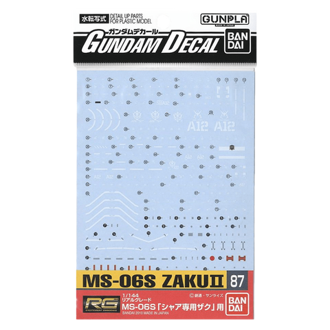 GD-87 RG MS-06s Zaku II - Decals