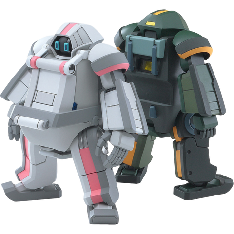 MechatroCHUNK 01 (Origin Gray & Forest Green) + Support Girl