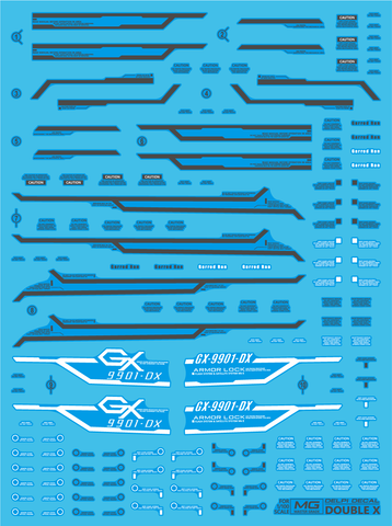 Delpi Decal MG Double X - [Delpi Ver. HOLO]