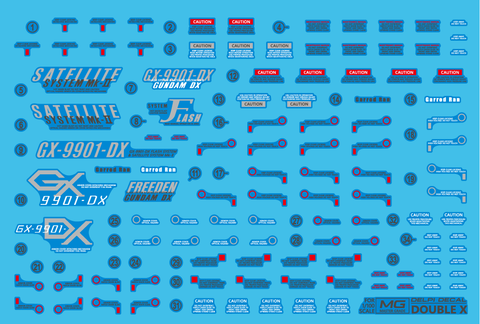 Delpi Decal MG Double X - [Manual Ver. HOLO]