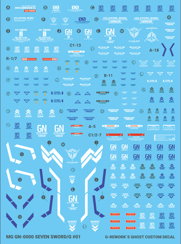 G-Rework MG 00 Seven Swords Decals