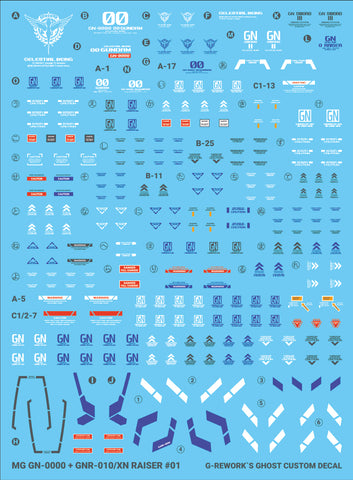 G-Rework MG 00 XN Raiser Decals