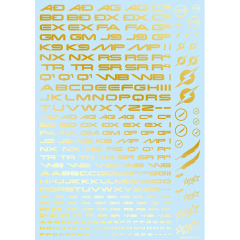 HIQParts TR Decal 3 Alphabet