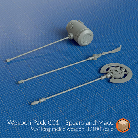 LootBOX+ Weapon Pack 001 Spears and Mace