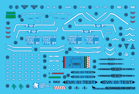 Delpi Decal RG Evangelion Unit-01