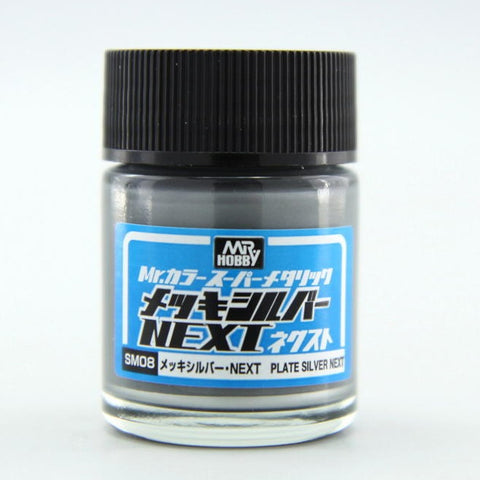 Mr. Color Super Metallic SM08 Plate Silver Next 10ml